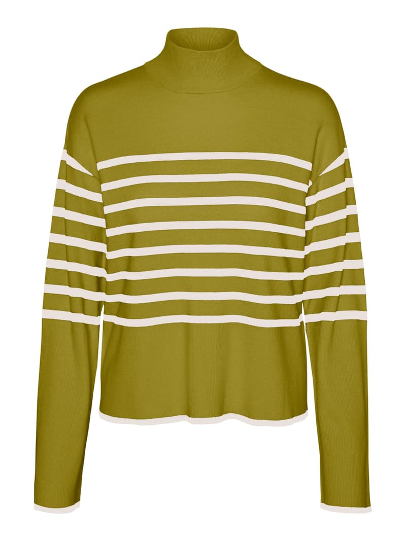 Vero Moda VMNEWHAPPINESS LS HIGHNK PULLOVER GA BOO