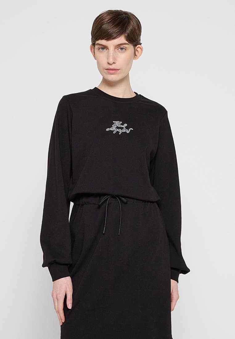 KARL LAGERFELD KARL LAGERFELD SIGNATURE VARSITY SWEAT DRESS (ZZO30GA29-Q00) Femme
